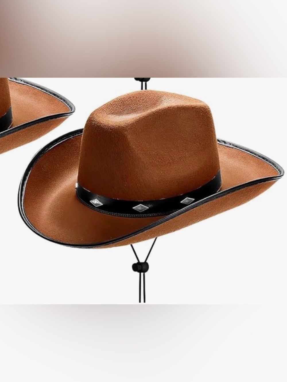 Classic Brown Cowboy Hat,Retro Western Hat Felt Cowgirl Hat